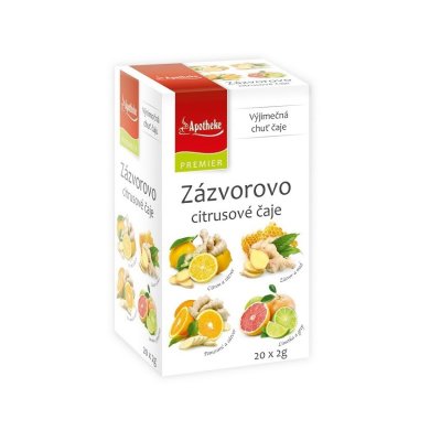 Apotheke Zázvorovo citrusové čaje 4v1 nálevové sáčky 20x 2 g