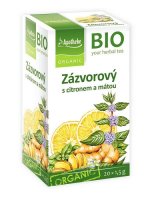 Apotheke BIO Zázvor s citronem a mátou nálevové sáčky 20x1,5 g