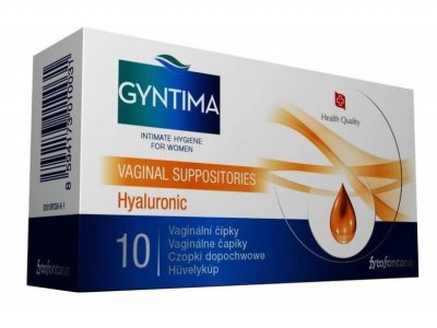 Fytofontana Gyntima vaginál. čípky Hyaluronic 10ks