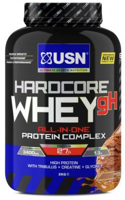 USN Hardcore Whey gH 2000 g čokoláda