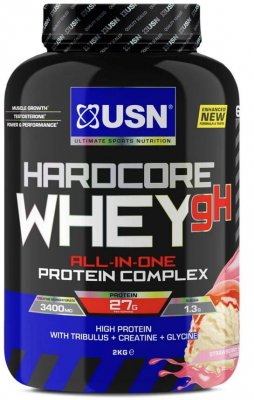 USN Hardcore Whey gH 2000 g jahoda