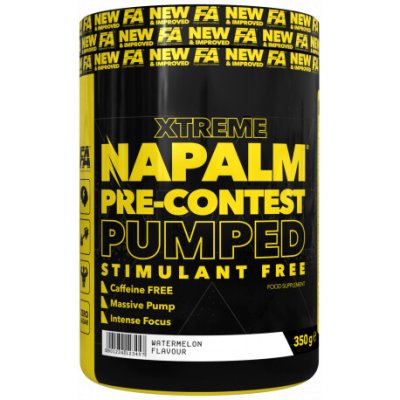 Fitness Authority Napalm Pre-Contest Pumped Stimulant Free 350 g mango lemon