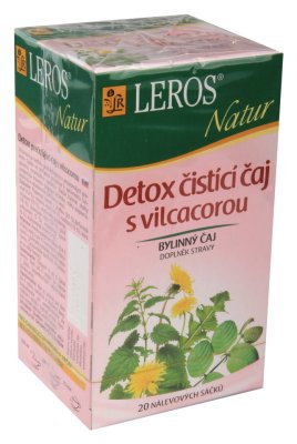 Leros Natur Detox čisticí čaj s Vilcacorou porcovaný čaj 20x1,5 g