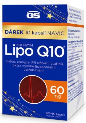 GS Koenzym Lipo Q10 60mg cps.60+10 dárek