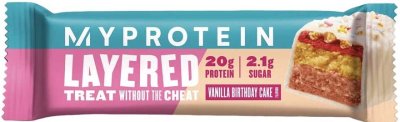 MyProtein Layered protein bar 60 g vanilla birthday cake