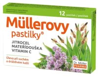 Dr. Müller Müllerovy pastilky s jitrocelem a mateřídouškou 12 pastilek