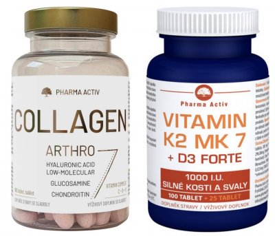 COLLAGEN Arthro tbl.90+Vit.K2 MK7+D3 forte tbl.125