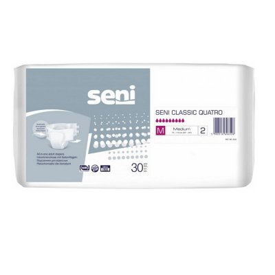 SENI CLASSIC QUATRO MEDIUM KALHOTKY ABSORPČNÍ PRODYŠNÉ NOČNÍ, BOKY 75-110CM,3