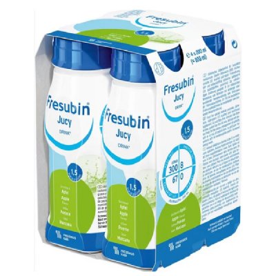 FRESUBIN JUCY DRINK PŘÍCHUŤ JABLEČNÁ POR SOL 4X200ML