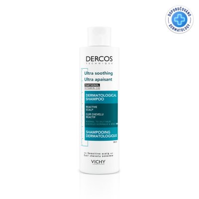 Vichy Dercos Ultrazklidňující šampon pro normální a mastné vlasy 200 ml