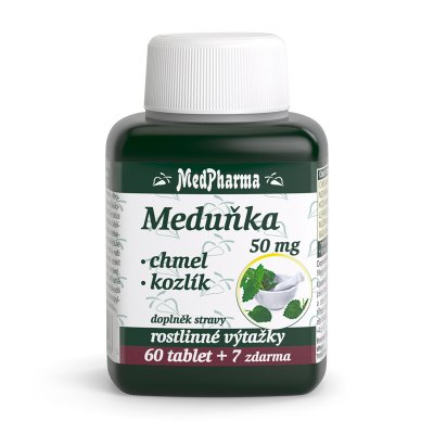 MedPharma Meduňka + Chmel + Kozlík 67 kapslí