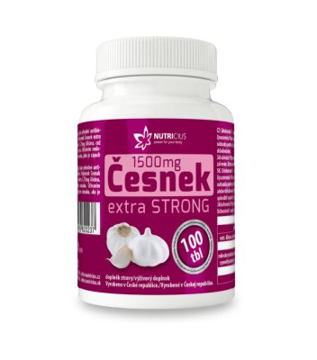 Nutricius Česnek extra strong 1500 mg 100 tablet