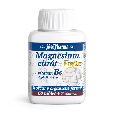 MedPharma Magnesium citrát Forte + vitamin B6 67 tablet