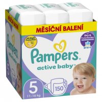 Pampers Active Baby vel. 5 dětské pleny Monthly Box 150 ks