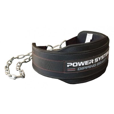 Power System opasek na dipy/kliky DIPPING BEAST BLACK/RED