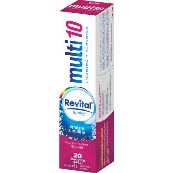 Revital Multi 10 malina 20 šumivých tablet