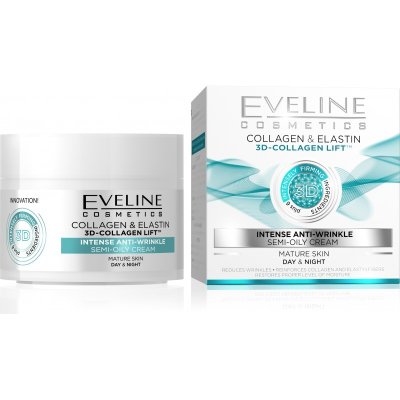 Eveline 3D Collagen & Elastin Denní/noční krém 50ml