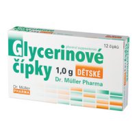 Dr.Müller Glycerinové čípky 1.0g dětské 12 čípků