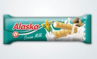 Kukuřičné trubičky Alaska mléčný krém 18g
