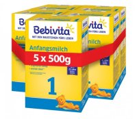 Bebivita 1 mléčná kojenecká výživa 0+m 5x500g