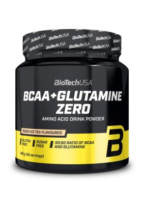 BioTech BCAA + Glutamine Zero 480 g peach ice tea