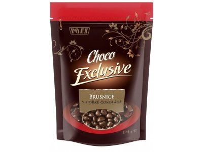 POEX Choco Exclusive Brusnice v hořké čoko.175g