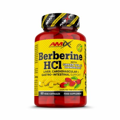 Amix Berberine HCl with Green Tea & Dandelion 60 cps