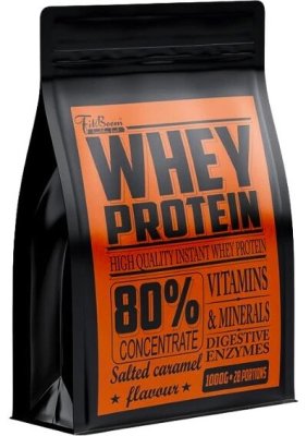 FitBoom Whey Protein 80 % 1000 g slaný karamel