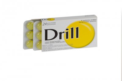DRILL CITRON MENTOL 3MG/0,2MG pastilka 24