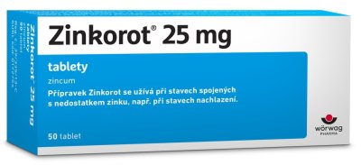 ZINKOROT 25MG neobalené tablety 50