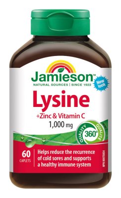 Jamieson Lysin 1000 mg se zinkem a vitaminem C 60 tablet Jamieson Lysin 1000 mg se zinkem a vitaminem C 60 tablet
