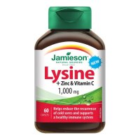 Jamieson Lysin 1000 mg se zinkem a vitaminem C 60 tablet