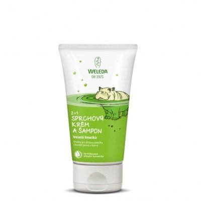 Weleda 2v1 sprchový krém a šampon Veselá limetka 150 ml