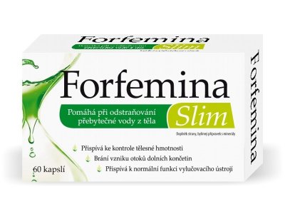 Naturprodukt Forfemina Slim na odvodnění těla a při hubnutí 60 kapslí