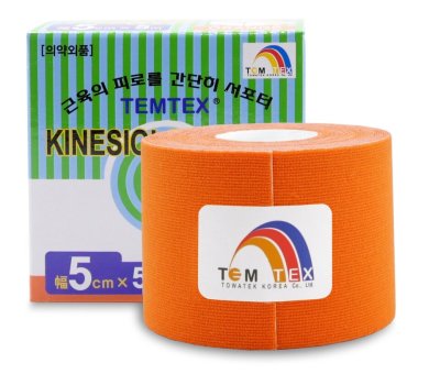 Tejp. TEMTEX kinesio tape oranžová 5cmx5m
