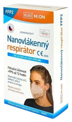 NANO M.ON nanovlákenný respirátor FFP2 tělový 10ks