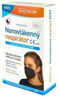 NANO M.ON nanovlákenný respirátor FFP2 černý 10ks