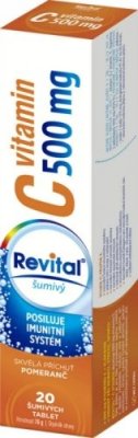 Revital Vitamin C 500 mg pomeranč 20 šumivých tablet