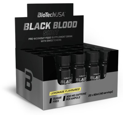 BioTech Black Blood Shot 20 x 60 ml lemonade