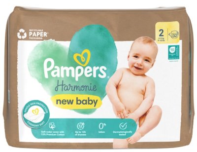 Pampers Harmonie New Baby 2 plenk.kalh.4-8kg 32ks