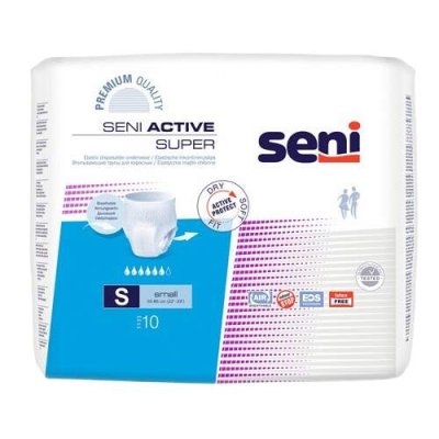 SENI ACTIVE SUPER SMALL KALHOTKY ABSORPČNÍ NATAHOVACÍ, BOKY 55-85CM,PRODYŠ