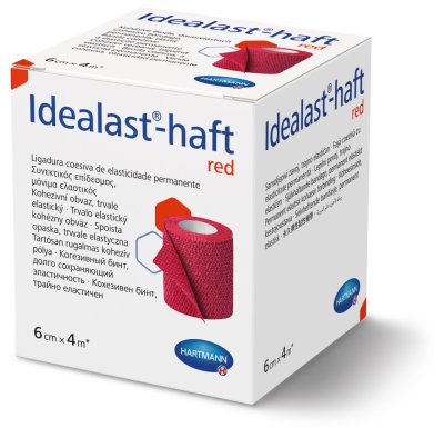 Obin.elast.Idealast-haft color 6cmx4m/1ks červená