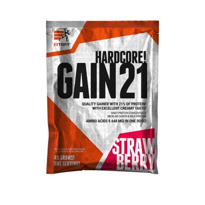 Extrifit Hardcore Gain 21 45g strawberry