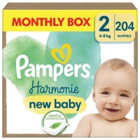 Pampers Harmonie Baby vel.2 měsíční balení 204 ks