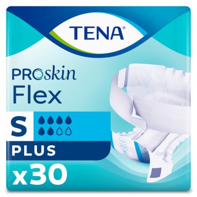 TENA Flex Plus Small - Inkontinenční kalhotky s páskem na suchý zip (30ks)