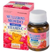 Müllerovi medvídci s vitamín C a příchutí maliny 45 tablet
