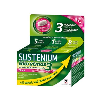 Sustenium Biorytmus 3 multivitamin ŽENA 30 tablet