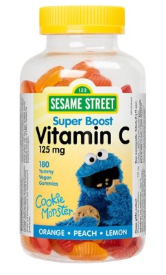 Webber Naturals/Sesame Street Vitamin C 125 mg Vegan 180 gummies