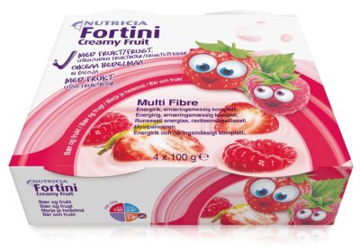 Fortini Creamy Fruit Multi Fibre Červené ovoce 4x100 g