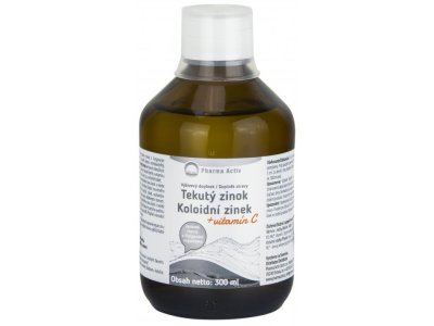 Pharma Activ Koloidní zinek + vitamín C 300 ml